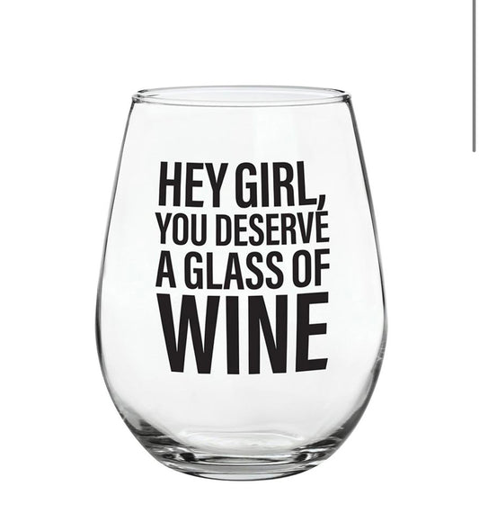 Stemless Wine Glass