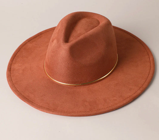 Suede Fedora Hat