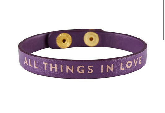 Snap bracelet " All Things in Love"