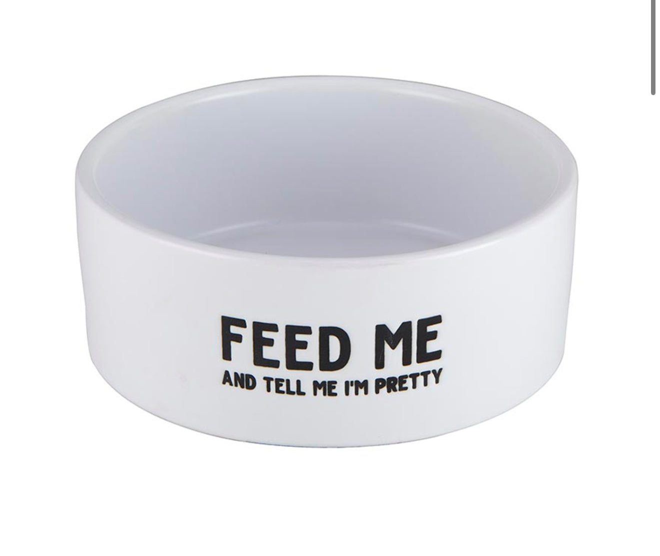 Ceramic Pet Bowl- Feed Me