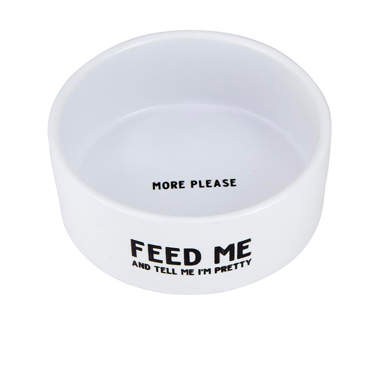 Ceramic Pet Bowl- Feed Me