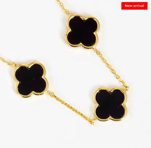 Five Clover Charm Necklace