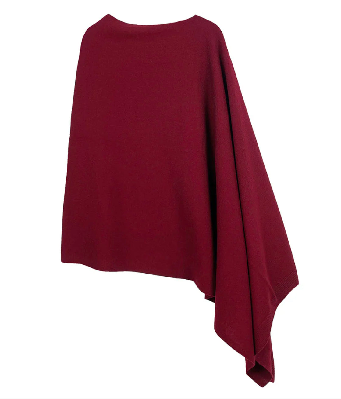 Solid Diamond Shape Scarf Poncho