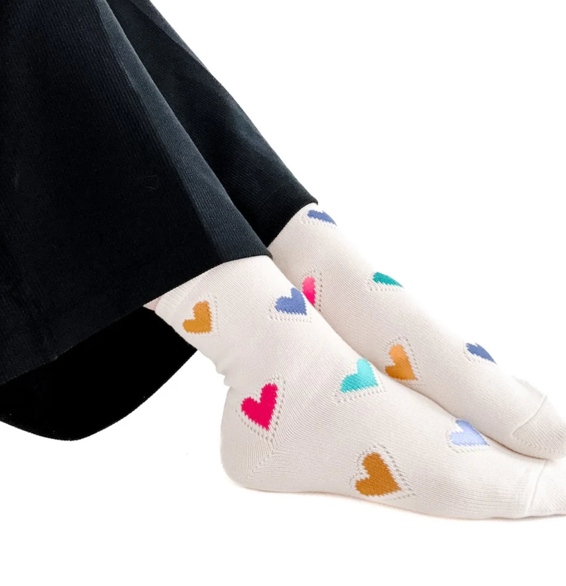 Forever and Always Heart Mid Calf Socks