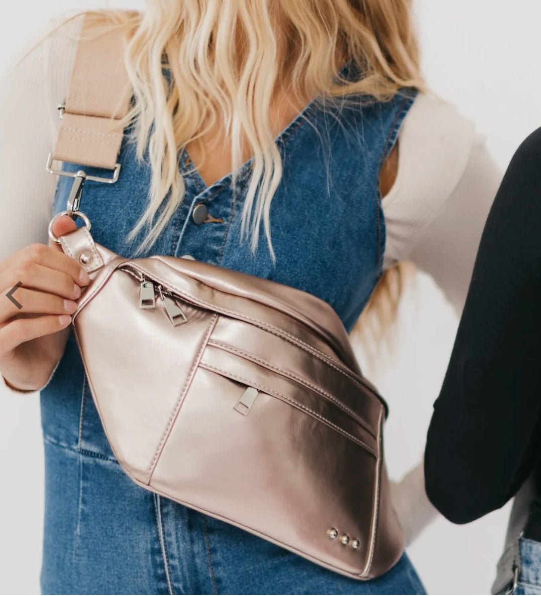 Metallic Oversized Bum Bag